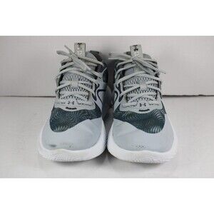 Under Armour Basketball Shoe Women's Gray/White Used Only On Basketball Court 9